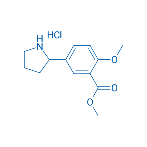 Methyl 2-methoxy-5-(pyrrolidin-2-yl)benzoate hydrochloride 100mg