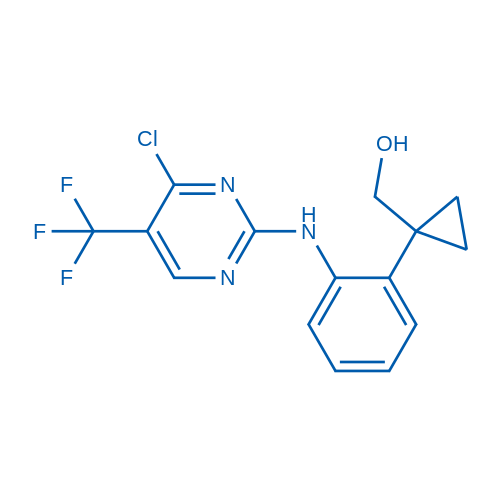 (1-(2-((4-Chloro-5-(trifluoromethyl)pyrimidin-2-yl)amino)phenyl)cyclopropyl)methanol 250mg