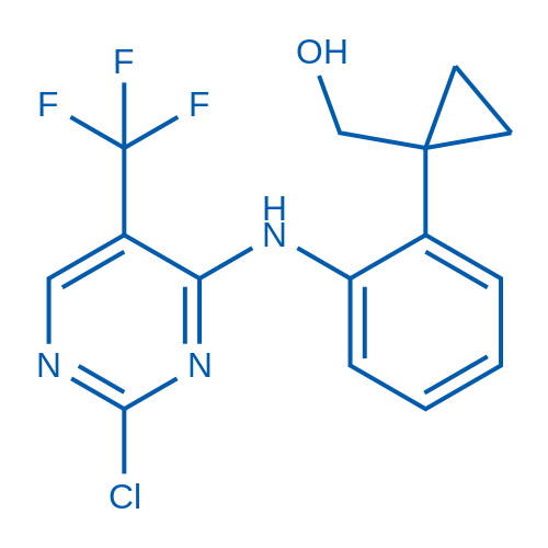 (1-(2-((2-Chloro-5-(trifluoromethyl)pyrimidin-4-yl)amino)phenyl)cyclopropyl)methanol 1g