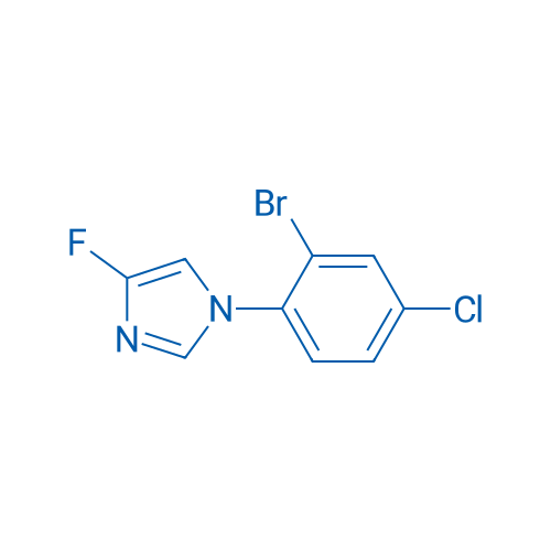 1-(2-BROMO-4-CHLOROPHENYL)-4-FLUORO-1H-IMIDAZOLE 250mg