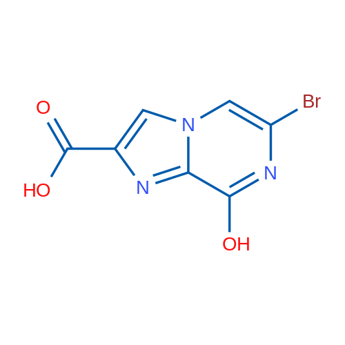 6-BRomo-8-hydroxy-imidazo[1,2-a]pyrazine-2-carboxylic acid 1g