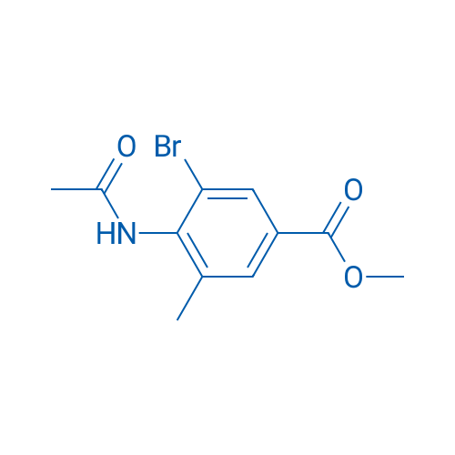 4-ACetylamino-3-bromo-5-methyl-benzoic acid methyl ester 1g