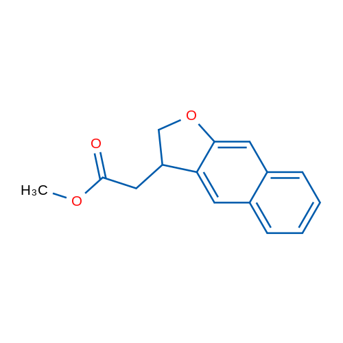 Methyl 2-(2,3-dihydronaphtho[2,3-b]furan-3-yl)acetate 250mg