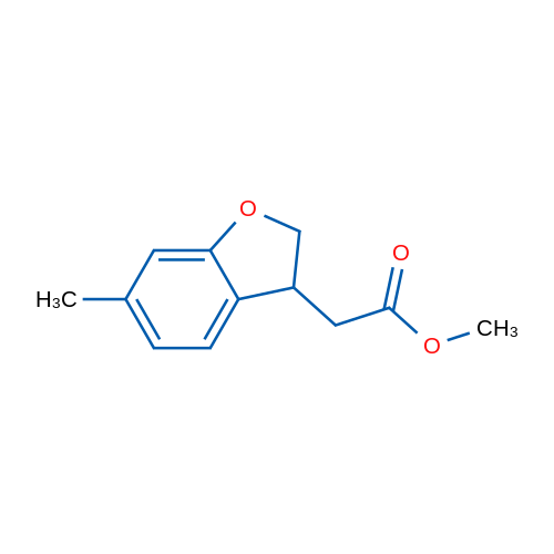 Methyl 2-(6-methyl-2,3-dihydrobenzofuran-3-yl)acetate 250mg