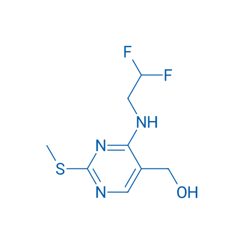 (4-((2,2-DIFLUOROETHYL)AMINO)-2-(METHYLTHIO)PYRIMIDIN-5-YL)METHANOL 250mg