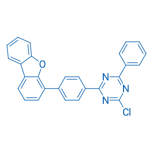 2-Chloro-4-(4-(dibenzo[b,d]furan-4-yl)phenyl)-6-phenyl-1,3,5-triazine 100mg