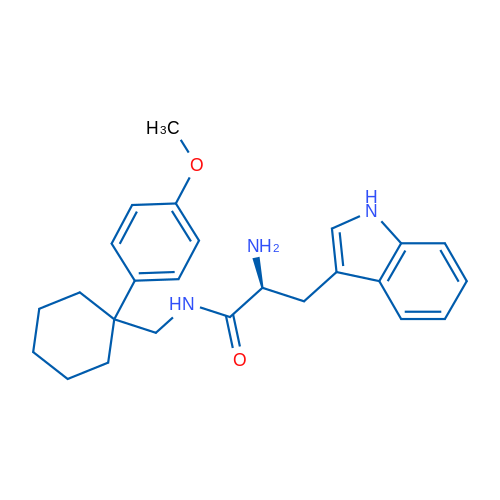 (S)-2-amino-3-(1H-indol-3-yl)-N-((1-(4-methoxyphenyl)cyclohexyl)methyl)propanamide 1g
