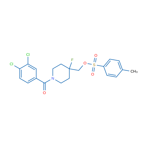 [1-(3,4-Dichlorobenzoyl)-4-fluoropiperidin-4-yl]methyl 4-methylbenzene-1-sulfonate 1g