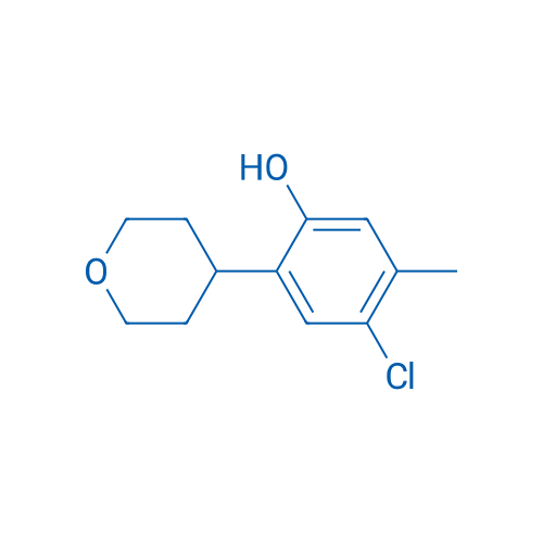 4-CHLORO-5-METHYL-2-(TETRAHYDRO-2H-PYRAN-4-YL)PHENOL 250mg