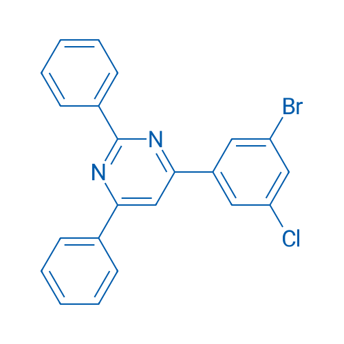 4-(3-Bromo-5-chlorophenyl)-2,6-diphenylpyrimidine 250mg