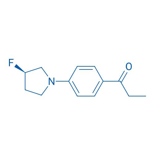 (R)-1-(4-(3-fluoropyrrolidin-1-yl)phenyl)propan-1-one 250mg