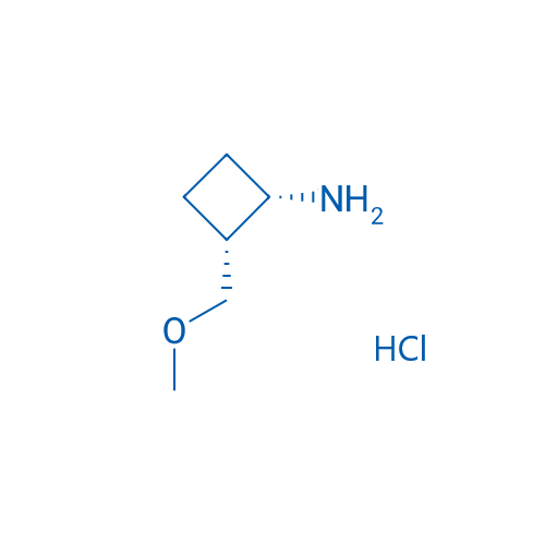 (1S,2R)-2-(Methoxymethyl)cyclobutan-1-amine hydrochloride 100mg
