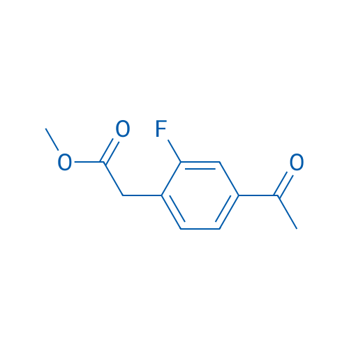 Methyl 2-(4-acetyl-2-fluorophenyl)acetate 250mg