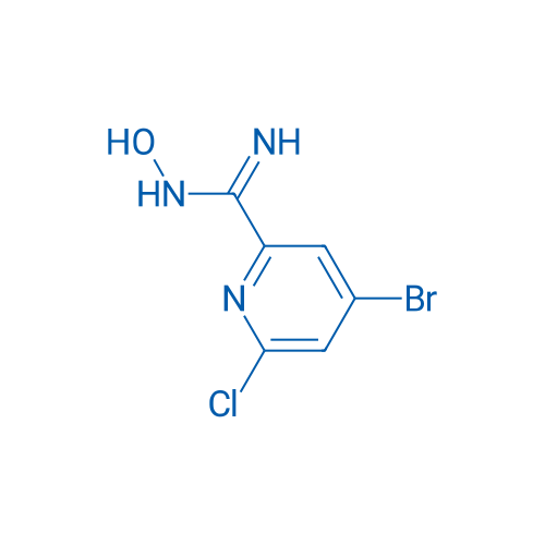 4-Bromo-6-chloro-N-hydroxypicolinimidamide 1g
