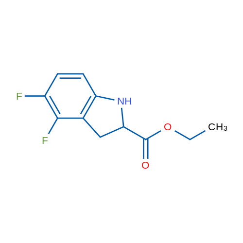 Ethyl 4,5-difluoro-2,3-dihydro-1H-indole-2-carboxylate 1g