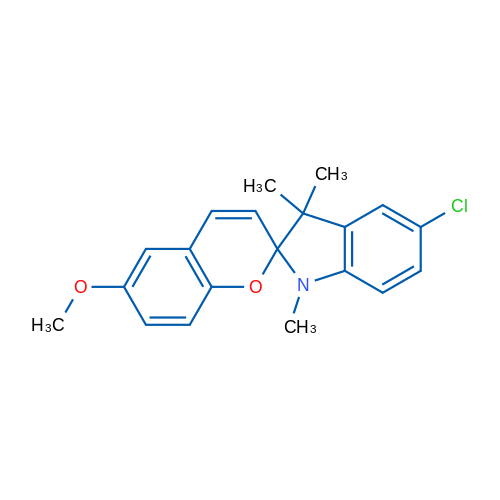 5'-Chloro-6-methoxy-1',3',3'-trimethyl-1',3'-dihydrospiro[chromene-2,2'-indole] 1g