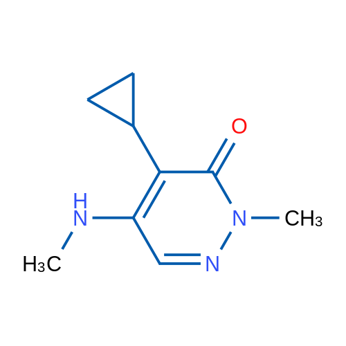 4-Cyclopropyl-2-methyl-5-(methylamino)-2,3-dihydropyridazin-3-one 1g