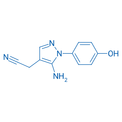 2-[5-Amino-1-(4-hydroxyphenyl)-1H-pyrazol-4-yl]acetonitrile 1g