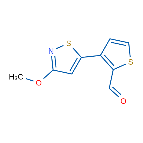 3-(3-Methoxy-1,2-thiazol-5-yl)thiophene-2-carbaldehyde 1g