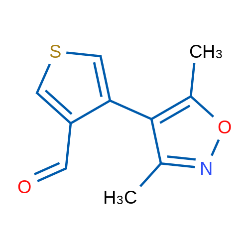 4-(Dimethyl-1,2-oxazol-4-yl)thiophene-3-carbaldehyde 1g