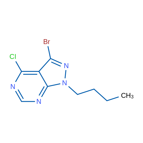 3-Bromo-1-butyl-4-chloro-1H-pyrazolo[3,4-d]pyrimidine 1g