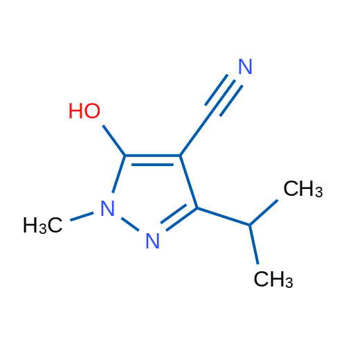 5-Hydroxy-1-methyl-3-(propan-2-yl)-1H-pyrazole-4-carbonitrile 1g