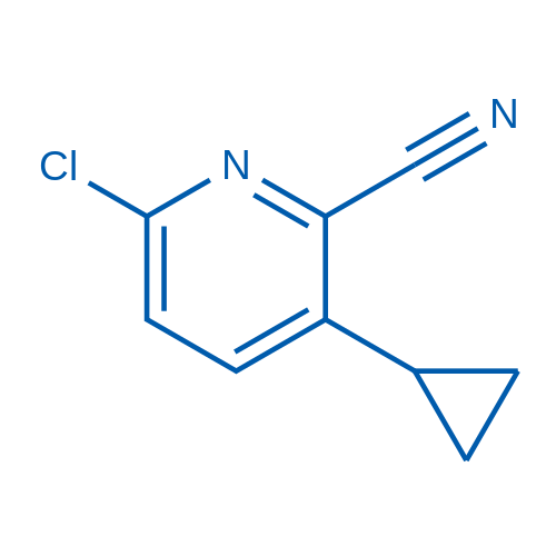 6-Chloro-3-cyclopropylpicolinonitrile 250mg