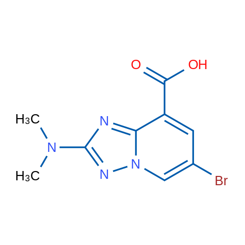 6-Bromo-2-(dimethylamino)-[1,2,4]triazolo[1,5-a]pyridine-8-carboxylic acid 1g