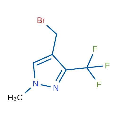 4-(Bromomethyl)-1-methyl-3-(trifluoromethyl)-1H-pyrazole 1g