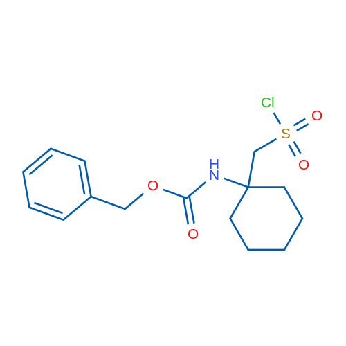 Benzyl N-{1-[(chlorosulfonyl)methyl]cyclohexyl}carbamate 1g