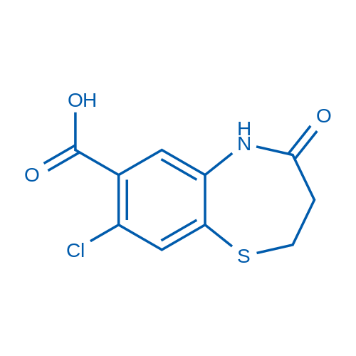 8-Chloro-4-oxo-2,3,4,5-tetrahydro-1,5-benzothiazepine-7-carboxylic acid 100mg
