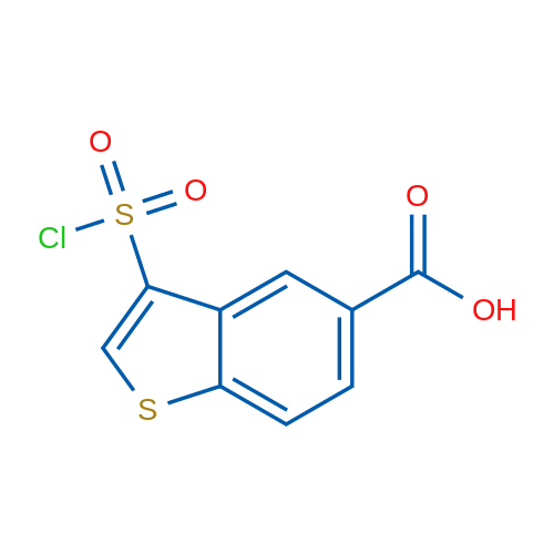 3-(Chlorosulfonyl)-1-benzothiophene-5-carboxylic acid 1g