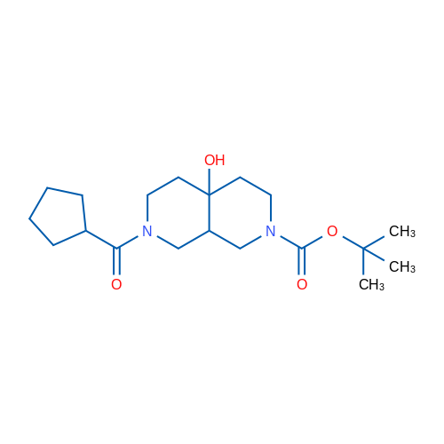 tert-Butyl 7-(cyclopentylcarbonyl)-4a-hydroxyoctahydro-2,7-naphthyridine-2(1h)-carboxylate 250mg