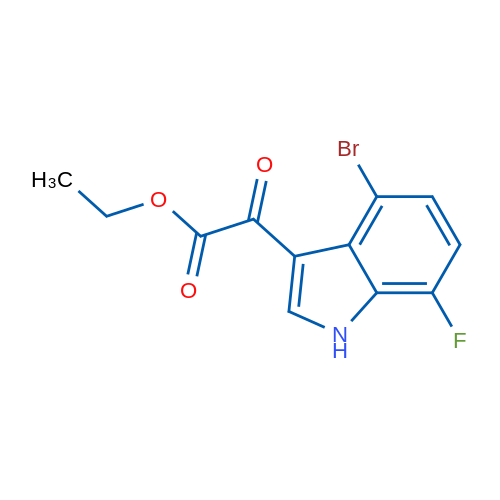 Ethyl 2-(4-bromo-7-fluoro-1H-indol-3-yl)-2-oxoacetate 250mg