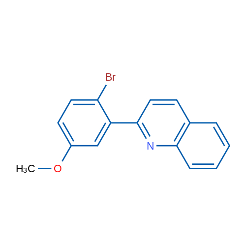 2-(2-Bromo-5-methoxyphenyl)quinoline 250mg