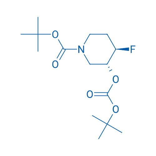 rel-(3R,4R)-tert-Butyl 3-((tert-butoxycarbonyl)oxy)-4-fluoropiperidine-1-carboxylate 250mg