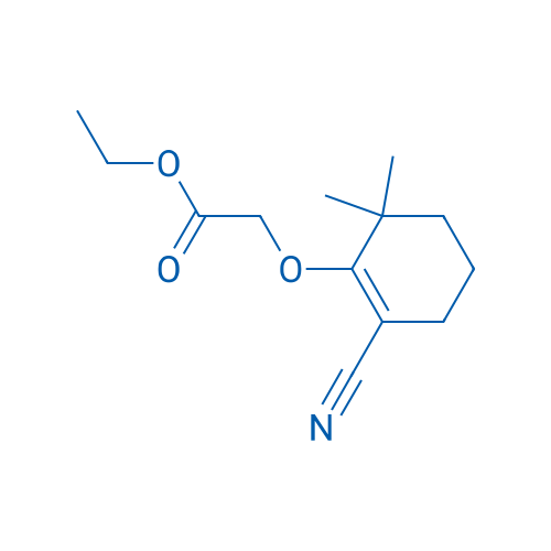 ETHYL 2-((2-CYANO-6,6-DIMETHYLCYCLOHEX-1-EN-1-YL)OXY)ACETATE 250mg