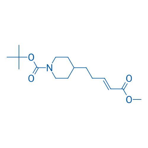 (E)-tert-butyl 4-(5-methoxy-5-oxopent-3-en-1-yl)piperidine-1-carboxylate 250mg