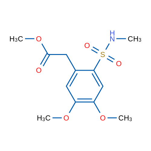Methyl 2-[4,5-dimethoxy-2-(methylsulfamoyl)phenyl]acetate 10mg