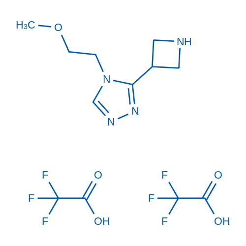 3-AZetidin-3-yl-4-(2-methoxyethyl)-4h-1,2,4-triazole bis(trifluoroacetate) 1g