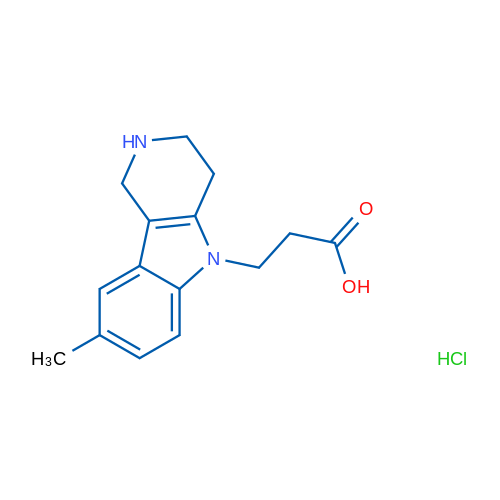 3-(8-MEthyl-1,2,3,4-tetrahydro-5h-pyrido[4,3-b]indol-5-yl)propanoic acid hydrochloride 250mg