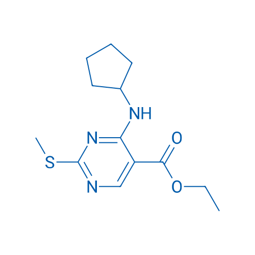 Ethyl 4-(cyclopentylamino)-2-(methylthio)pyrimidine-5-carboxylate 1g