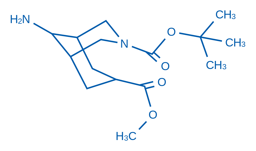3-(tert-Butyl) 7-methyl 9-amino-3-azabicyclo[3.3.1]nonane-3,7-dicarboxylate 250mg