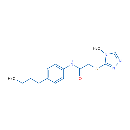 N-(4-Butylphenyl)-2-[(4-methyl-4H-1,2,4-triazol-3-yl)sulfanyl]acetamide 1g