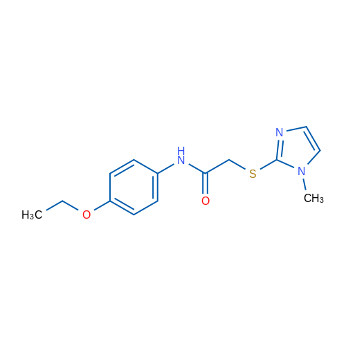 N-(4-Ethoxyphenyl)-2-[(1-methyl-1H-imidazol-2-yl)sulfanyl]acetamide 1g