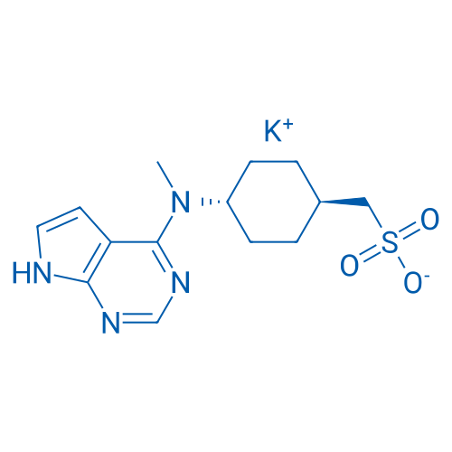 Potassium (trans-4-(methyl(7H-pyrrolo[2,3-d]pyrimidin-4-yl)amino)cyclohexyl)methanesulfonate 5g