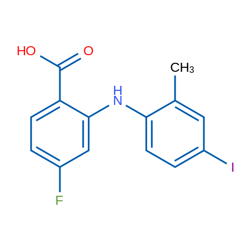 4-Fluoro-2-((4-iodo-2-methylphenyl)amino)benzoic acid 1g
