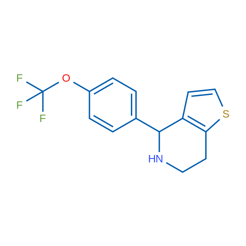 4-(4-(Trifluoromethoxy)phenyl)-4,5,6,7-tetrahydrothieno[3,2-c]pyridine 1g