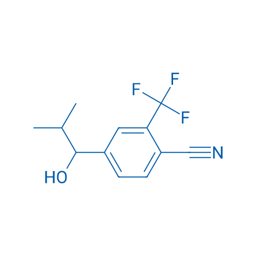 4-(1-HYDROXY-2-METHYLPROPYL)-2-(TRIFLUOROMETHYL)BENZONITRILE 250mg