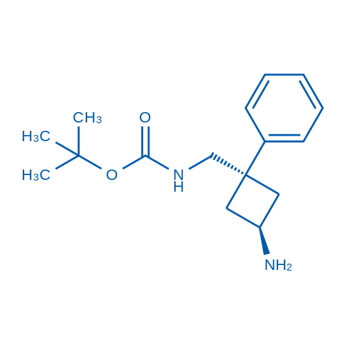 tert-Butyl (((1r,3r)-3-amino-1-phenylcyclobutyl)methyl)carbamate 100mg